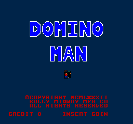 Domino Man Title Screen